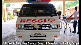 TURN OVER OF BARANGAY RESCUE VEHICLE IN BARANGAYS [upl. by Terej]