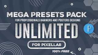 Free unlimited plp files for pixellab 🔥Free to useAmazing posters and banners preset for pixellab [upl. by Nessy]