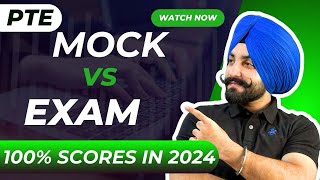 PTE mock test vs real exam score how get 90 scores in 2024  Gurwinder Sir [upl. by Teage]