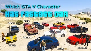 Which GTA V characterNPC has fastest car [upl. by Territus261]