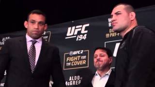 UFC 196 Fabricio Werdum vs Cain Velasquez Staredown  Фабрисио Вердум против Каина Веласкеса [upl. by Sidwel]