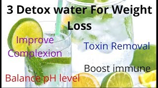 Weight LossEPI5 3 Detox Water For Weight LossCleanserInfused WaterTamil  Recipes [upl. by Narak182]