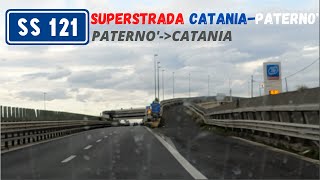 SS121  Superstrada CataniaPaternò  da Paternò a Misterbianco tangCT [upl. by Nnaxor]