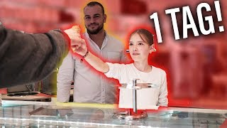 Meine Schwester 12 übernimmt für 1 Tag die Eisdiele 😳Sind die Kunden zufrieden [upl. by Weide]