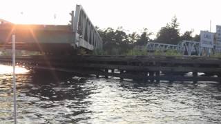 RARE SWING BRIDGE IN OPERATION [upl. by Nnylrahc]