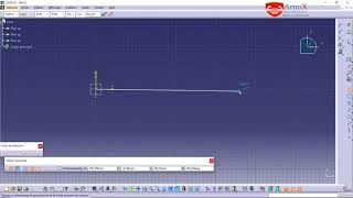 8 CATIA Part Design Tutorial Beginner  Essential  Nervure  Rib   ArnoX Engineering [upl. by Spanjian]