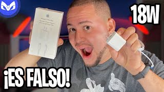 CARGADOR iPhone 11 PRO FALSO CARGA IGUAL 😳😱😳😱 [upl. by Artima]