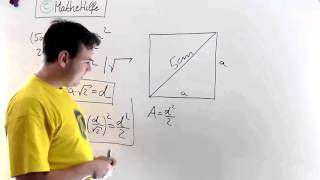 Seitenlänge bei gegebener Diagonale [upl. by Raimes]