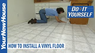 How to Install a Vinyl Floor  Do It Yourself [upl. by Nawed]