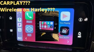 Wireless CarPlay Harley Road Glide New Soundstream HDHU14 [upl. by Sadnak450]