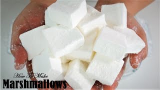 How To Make Marshmallows  Easy Recipe  No Corn Syrup [upl. by Nahraf]