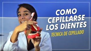 COMO CEPILLARSE LOS DIENTES  TECNICA DE CEPILLADO [upl. by Compte]