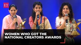 Jaya Kishori to Maithili Thakur Women who got the National Creators Awards from PM Modi [upl. by Elrem]