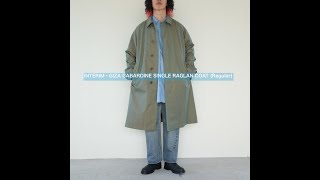 INTĒRIMGIZA GABARDINE SINGLE RAGLAN COAT レギュラーサイズ5の着用動画です [upl. by Inuat]