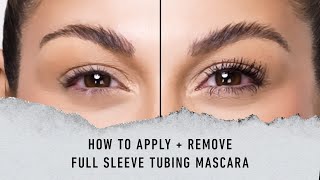 HOW TO APPLY  REMOVE FULL SLEEVE TUBING MASCARA  KVD ARTISTRY STUDIO [upl. by Nilre512]