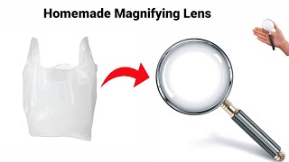 How to make Magnifying Lens DIY homemade Magnifying Glass Magnifying glass making at homeLens [upl. by Ugo]