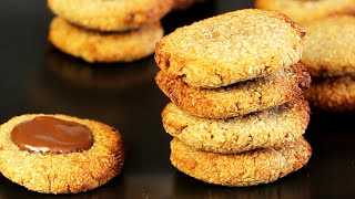 COOKIES mit nur 2 Zutaten  paleo vegan glutenfrei [upl. by Illom]