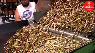 How Bullets Are Made Modern Ammunition Manufacturing ProcessInside Bullets Factory Ammo Plant [upl. by Yelrebma]