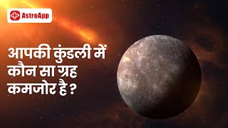 आपकी कुंडली में कौन सा ग्रह कमजोर है [upl. by Hseyaj]