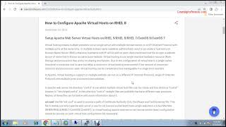 How to Configure Apache Web Server Virtual Hosts on Redhat 8 [upl. by Oiram61]