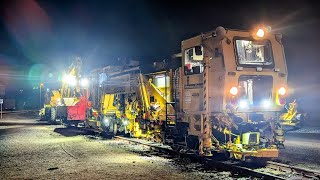 HSB Stopfmaschine und 2 Wegebagger Ausfahrt Gernrode [upl. by Goldenberg]