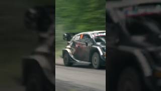 Takamoto Katsuta Pushing Hard RallyFinland Rally1 WRC Rally Toyota Japan Automobile Shorts [upl. by Haizek]