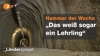 Teurer Rechenfehler bei Tunnelbau  Hammer der Woche vom 16112019  ZDF [upl. by Huttan]