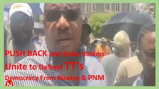 Lennox Smith People quotPush Backquot in POS against PNM Governments pugnacity Peoples Power prevailed [upl. by Rbma965]