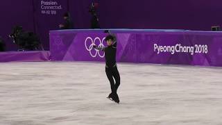 2018217 ♡Yuzuru Hanyu ♡ PyeongChang ♡ Practice ♡ SEIMEI ♡ 羽生結弦 [upl. by Dimphia628]