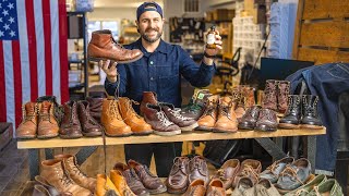 Polishing My Entire Boot Collection and shoes Alden Viberg Grant Stone Oak Street Wolverine [upl. by Ttirb]