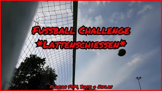 Fußball Lattenschießen Challenge ⚽ mit Basti amp Niklas  am Drehort der alten Fußball Challenges [upl. by Dyson]