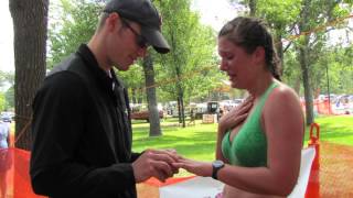 Finish Line Proposal  2013 Young Life Triathlon [upl. by Tail703]