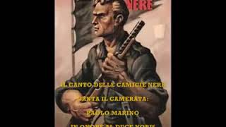 Paolo Marino  Camicie nere ufficiale 2018 CAMICIENERE fascismo duce fascismo squadristi [upl. by Philana767]