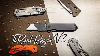 TiRant Razor V3  Best EDC Utility Blade Knife Ever [upl. by Cleland619]