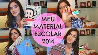 Meu material escolar 2014  Compra dos materiais escolares [upl. by Ardnasela541]