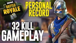 32 Kill Solo Squads Fortnite Battle Royale Gameplay  Ninja [upl. by Llekim935]