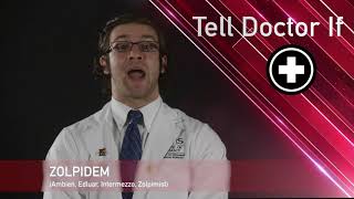 Zolpidem Medication Information dosing side effects patient counseling [upl. by Bathsheeb52]