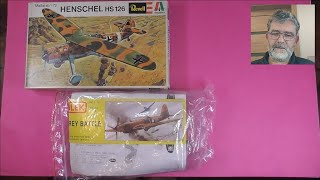 Fairey Battle 172 Bílek Airfix Henschel HS 126 172 RevellItalarei  Retro Unboxing [upl. by Jenica981]