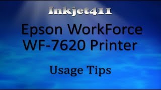 Epson WorkForce WF7620 Printer 252 Ink Cartridge Tips [upl. by Rebliw269]