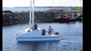 Duo480C 16quot trailerable catamaran build and launch [upl. by Adianes359]