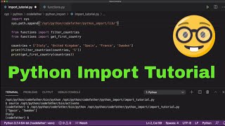 How to Import a Python Function from Another File [upl. by Locin451]