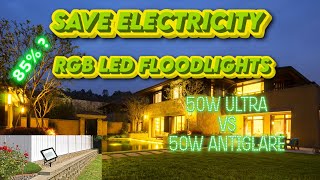 will it save 85 electricity  Amazing Gadgets RGB Flood light 50w Tsun [upl. by Monro408]