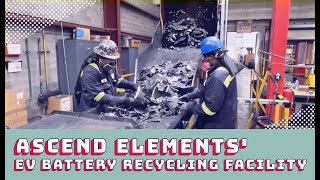 A look inside Ascend Elements EV battery recycling facility [upl. by Masuh]