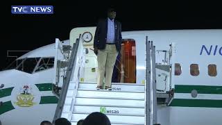 Pres Tinubu Arrives Germany to Attend G20 CwA Conference [upl. by Anissej]