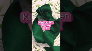 🎀 Kurdeleden Fiyonk Toka Yapımı fiyonk hairaccessorieshandmade ribbonhairbow [upl. by Eidod]