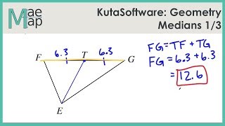 KutaSoftware Geometry Medians Part 1 [upl. by Magda877]