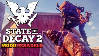 STATE OF DECAY 2 MODO PESADELO  UM ERRO E TUDO PODERIA TER ACABADO MAL  15 SOBREVIVÊNCIA ZUMBI [upl. by Anivlem]