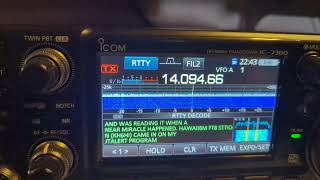 RTTY on the IC7300 [upl. by Pazit962]