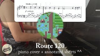 quotRoute 120quot from quotPokémon RSEquot  Piano Cover  Sheets [upl. by Brookes57]