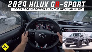 2024 Toyota Hilux GR Sport Initial Driving Impressions Does it Drive Better [upl. by Helaina220]